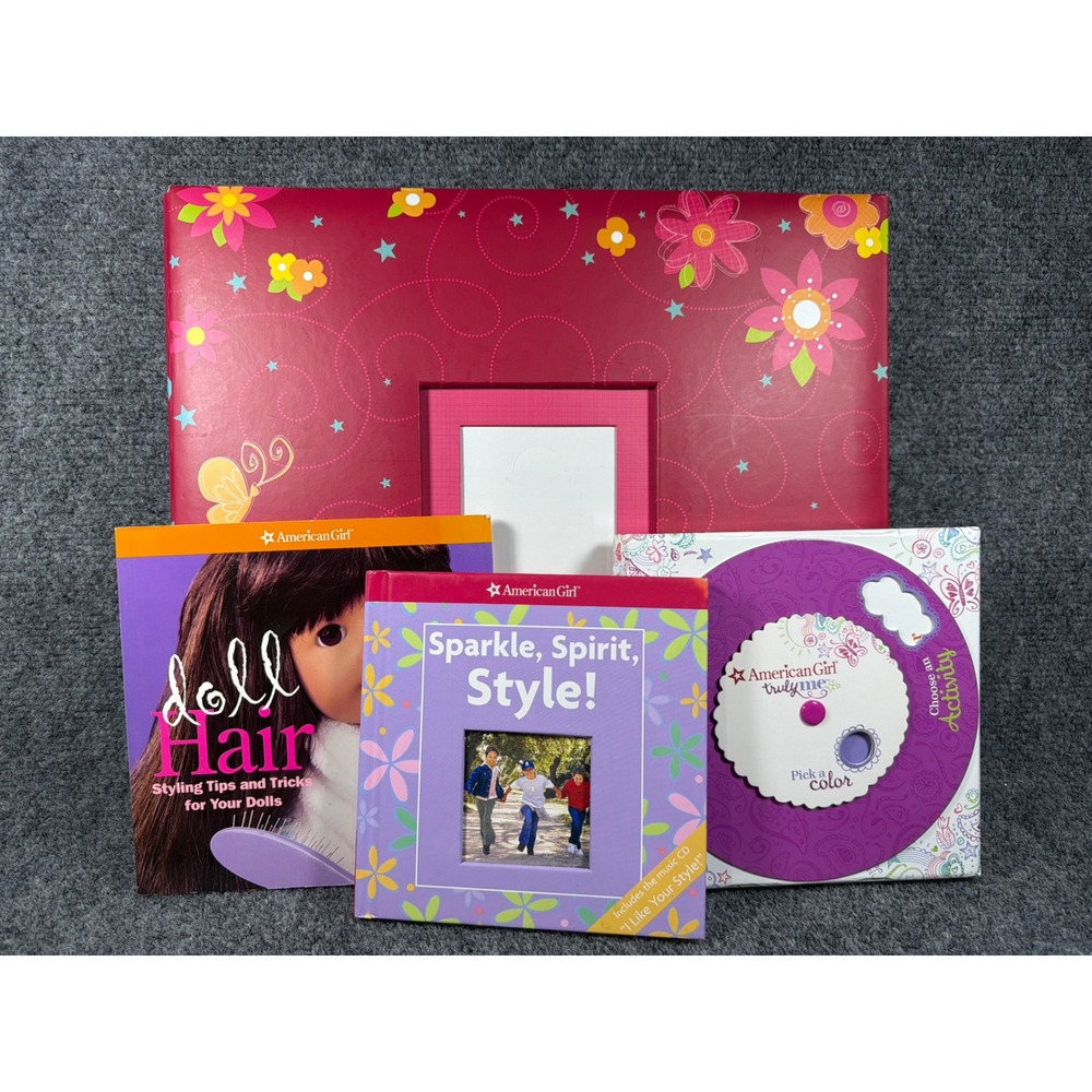 American‎ Girl Mixed Lot Doll Hair Styling Book Sparkle Spirit Style Scrap Book